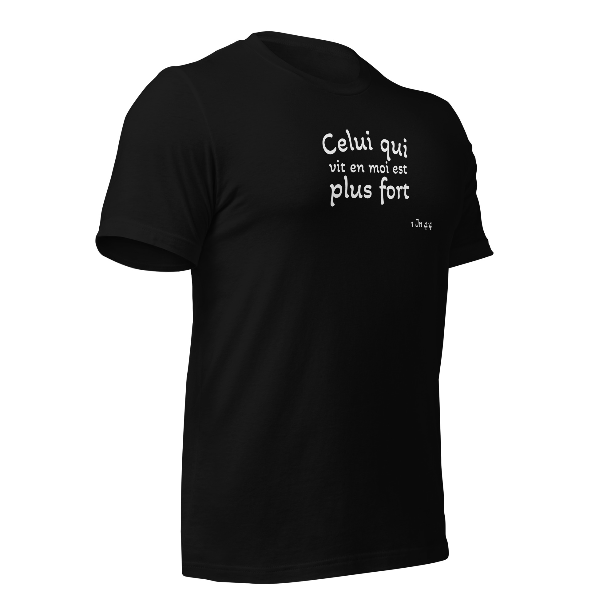 T-shirt unisexe classique écologique "Celui qui vit en moi est plus fort" – Image 3
