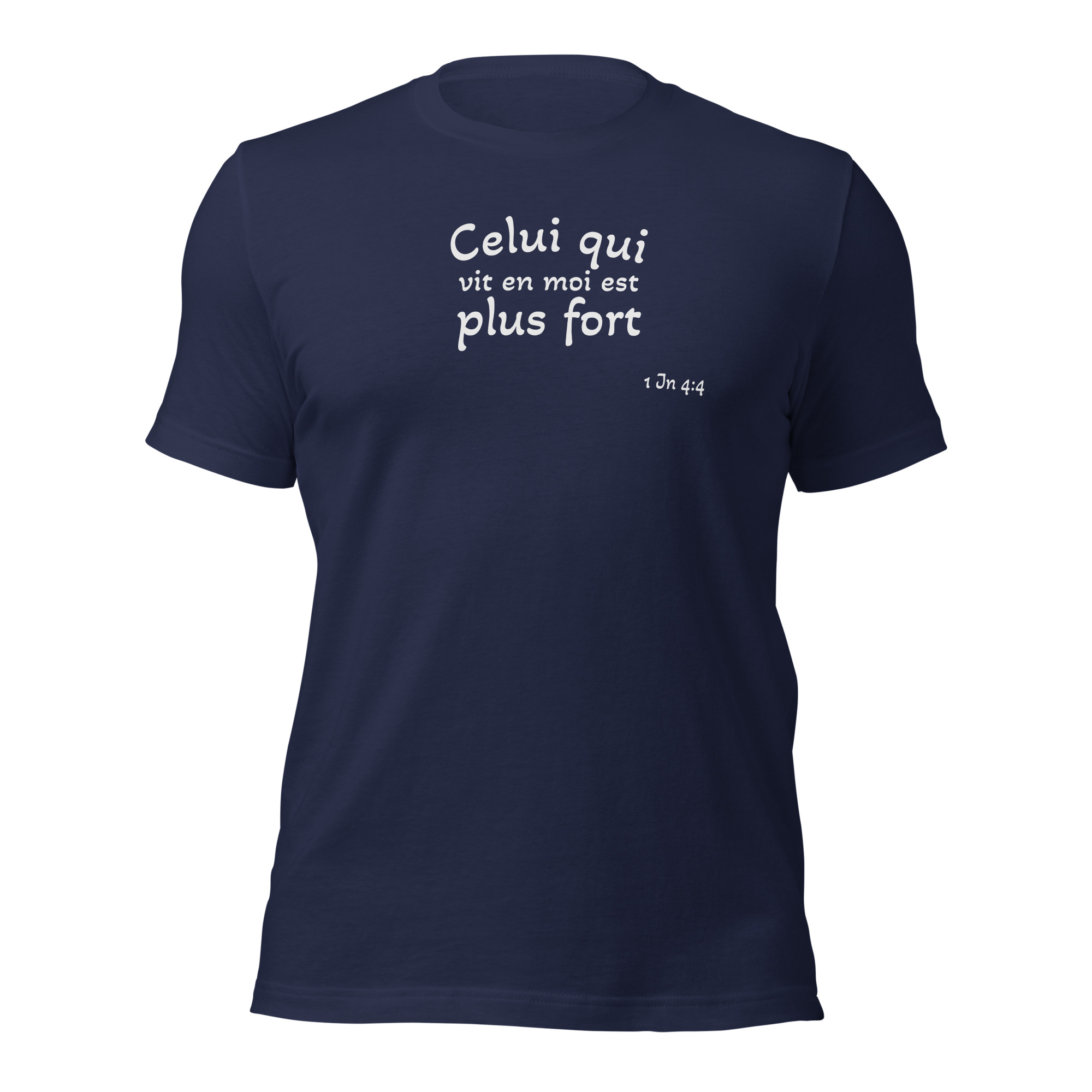 T-shirt unisexe classique écologique "Celui qui vit en moi est plus fort" – Image 4
