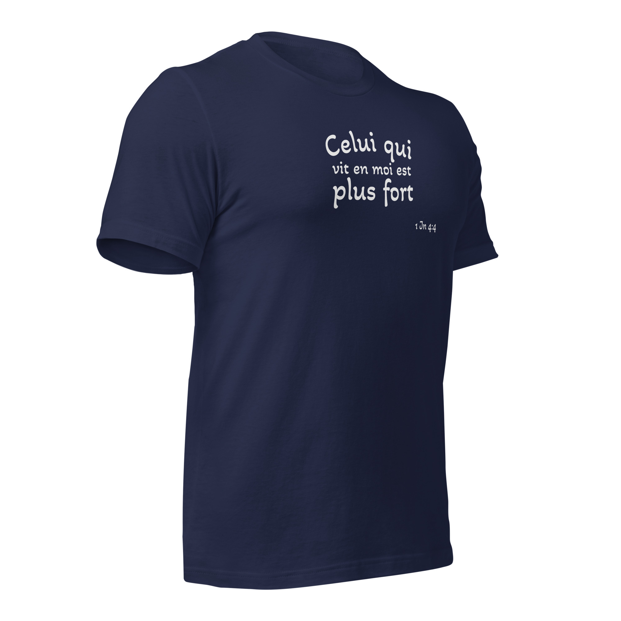 T-shirt unisexe classique écologique "Celui qui vit en moi est plus fort" – Image 6