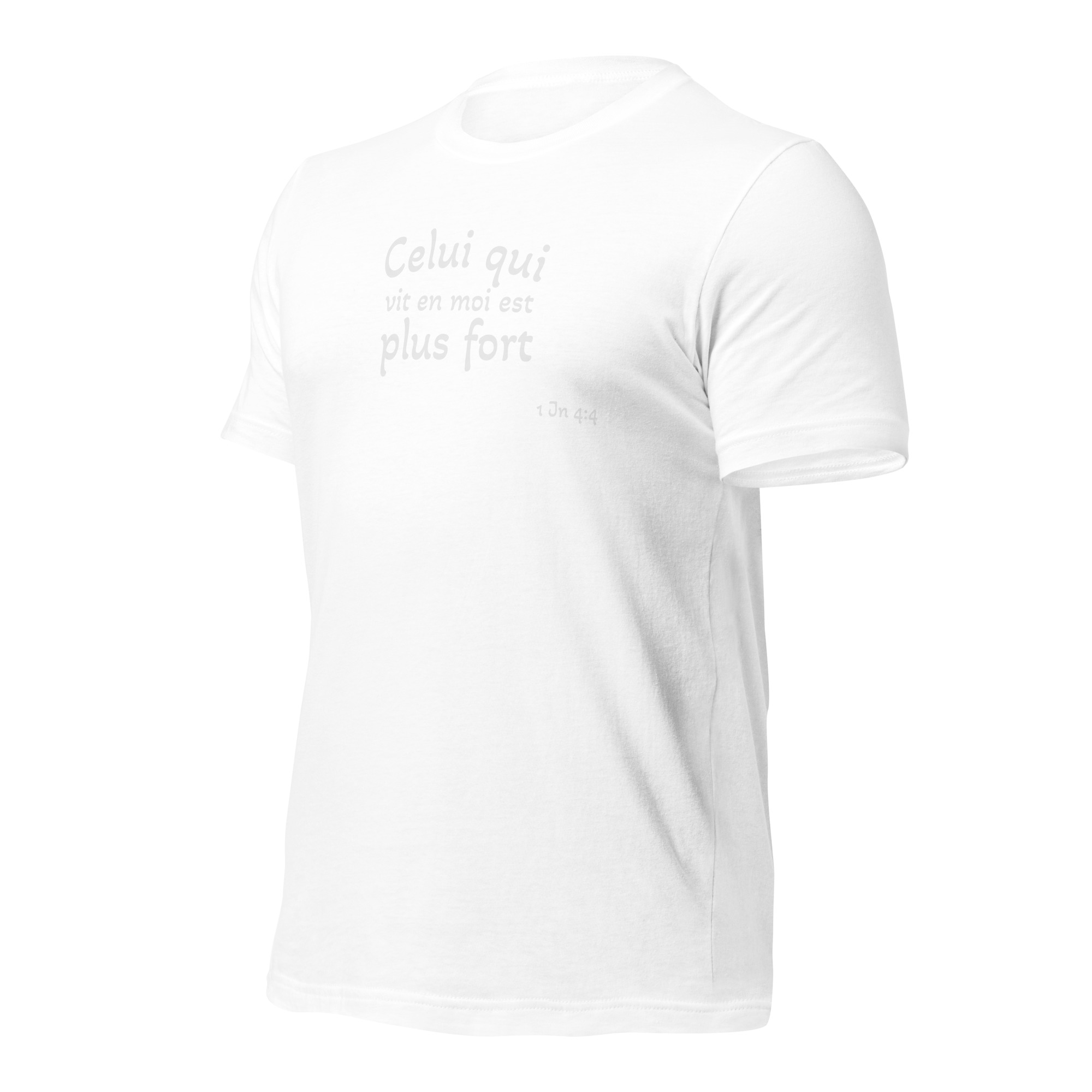 T-shirt unisexe classique écologique "Celui qui vit en moi est plus fort" – Image 8