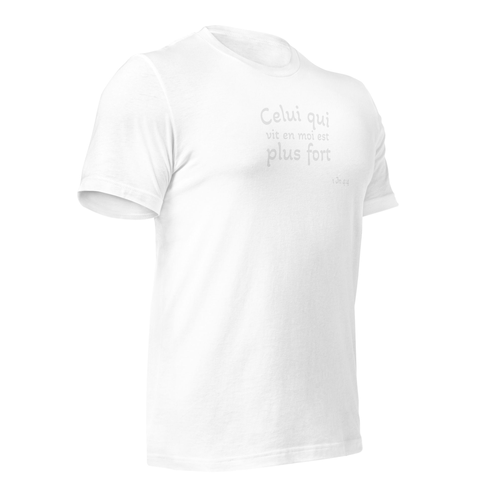 T-shirt unisexe classique écologique "Celui qui vit en moi est plus fort" – Image 9