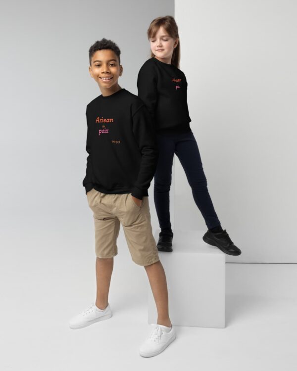 Sweat classique enfant « Artisan de paix »