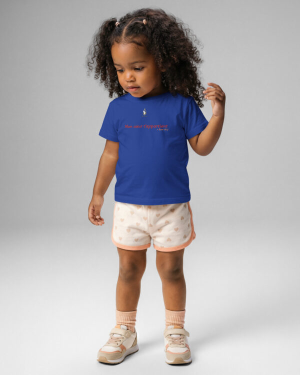 T-shirt bébé KHAWNAN, parole « Mon cœur t’appartient ».