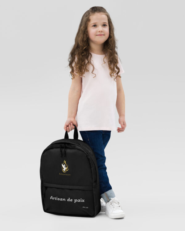 Sac à dos KHAWNAN, parole « Artisan de paix ».