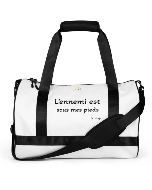 Sac de sport KHAWNAN, parole « L’ennemi est sous mes pieds ».
