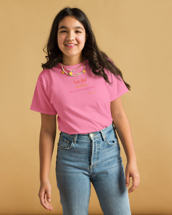 T-shirt classique enfant « La foi déplace les montagnes » | KHAWNAN