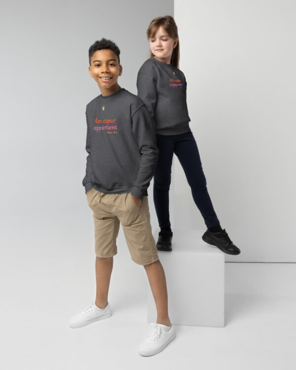 Sweat classique enfant « Mon cœur t’appartient » | KHAWNAN