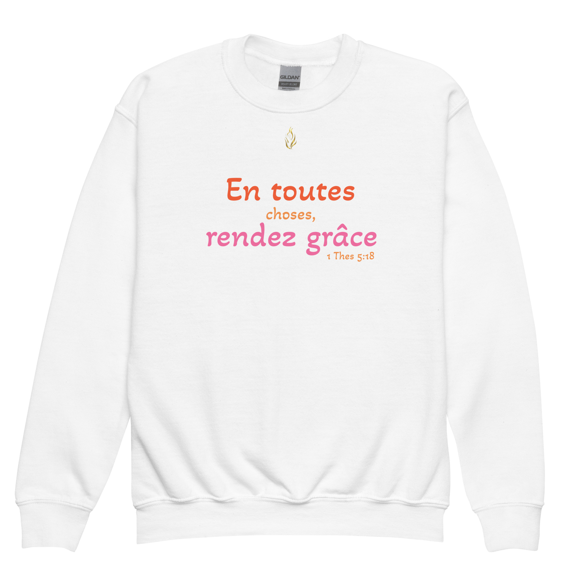 Sweat classique enfant « En toutes choses, rendez grâce » | KHAWNAN – Image 17