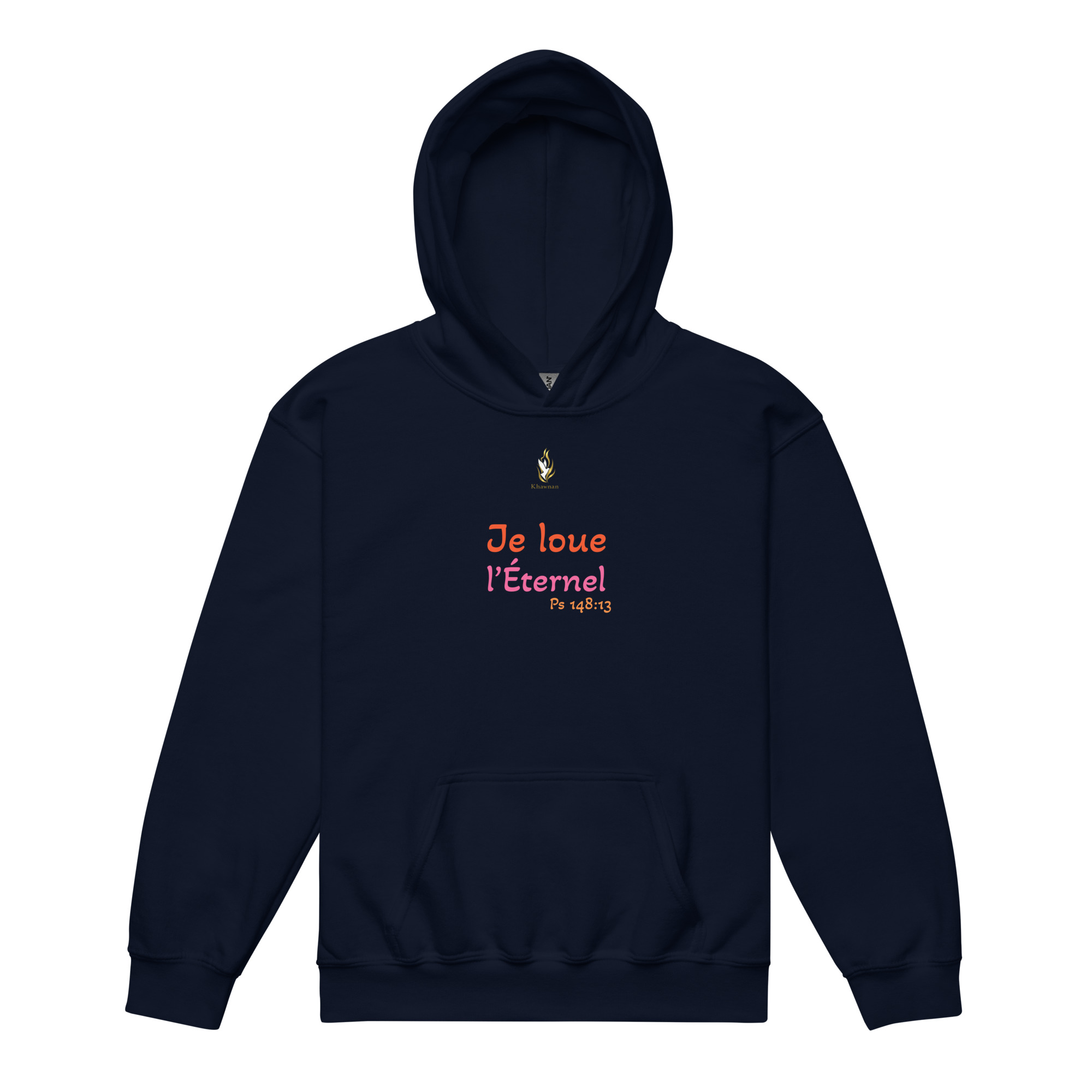 Sweat à capuche enfant « Je loue l’Éternel » | KHAWNAN – Image 3